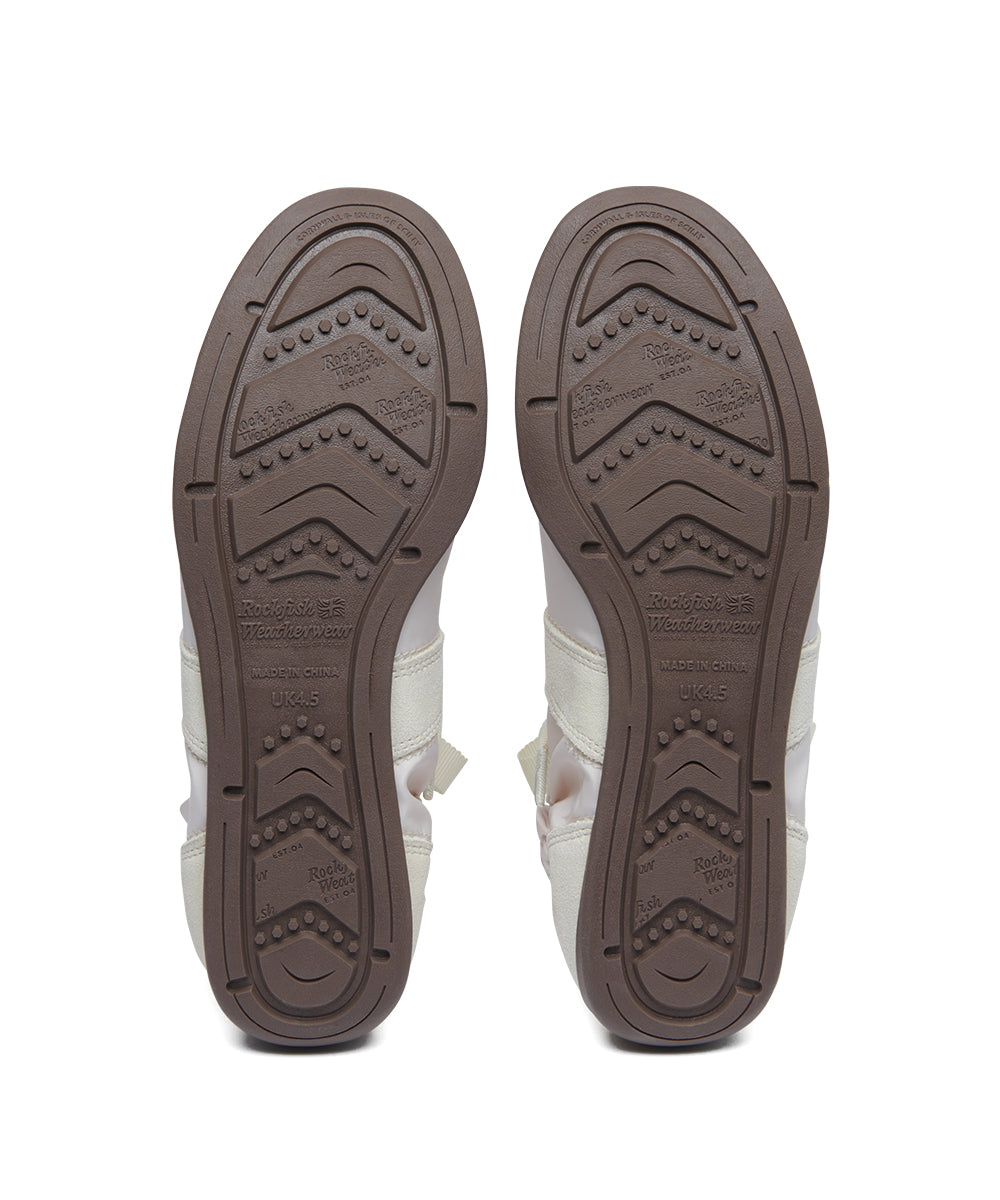 SCRUNCH FLAT SNEAKERS - BEIGE(BG) UK3.5(230)