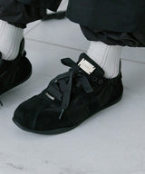 [NODE]SCRUNCH FLAT SNEAKERS - BLACK(BK)