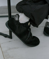 [NODE]SCRUNCH FLAT SNEAKERS - BLACK(BK)