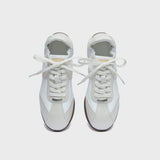 [NODE]SCRUNCH FLAT SNEAKERS - CREAM PEARL(CM)