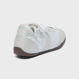 [NODE]SCRUNCH FLAT SNEAKERS - CREAM PEARL(CM)
