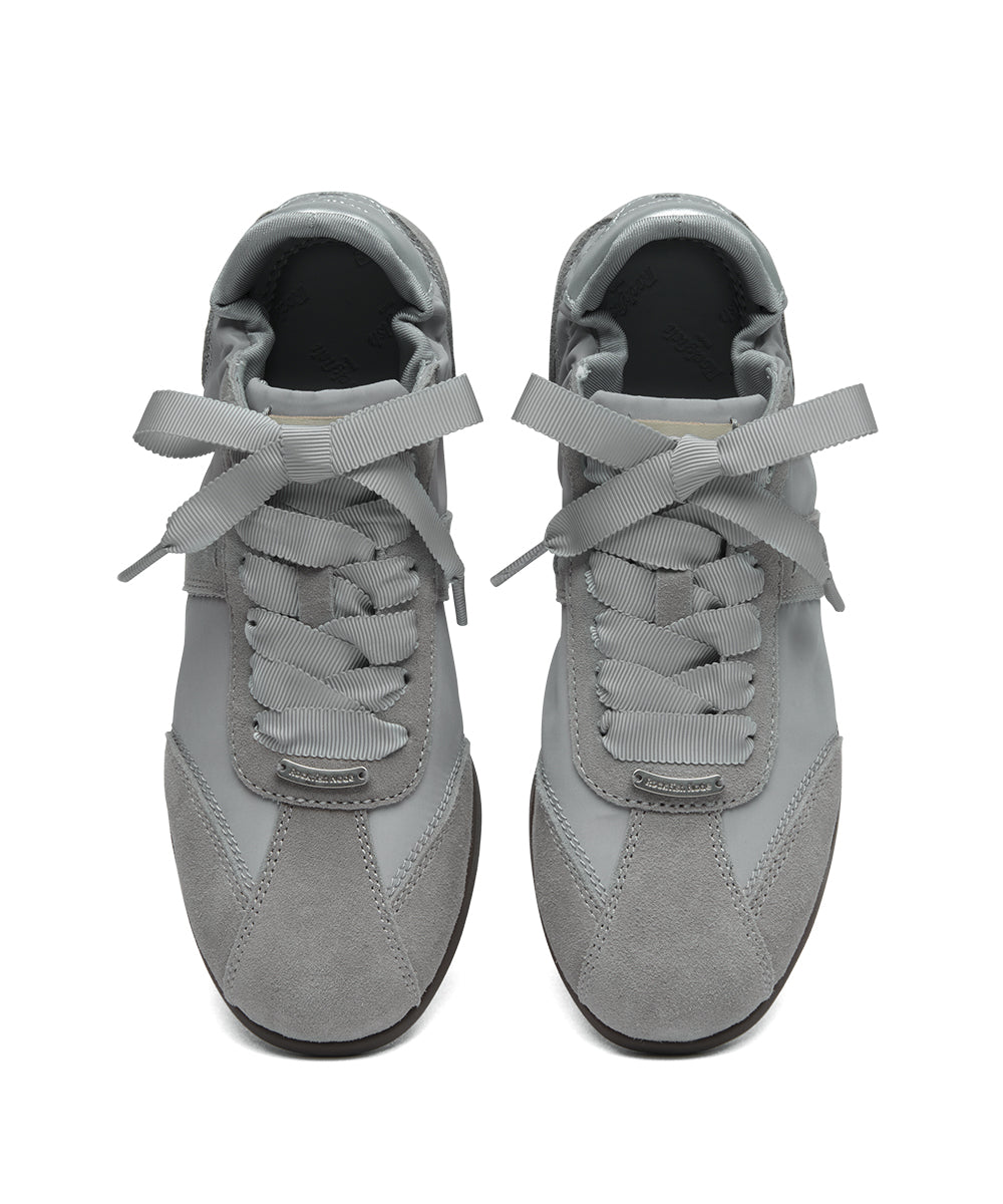 SCRUNCH FLAT SNEAKERS - GREY(GY) UK3.5(230)