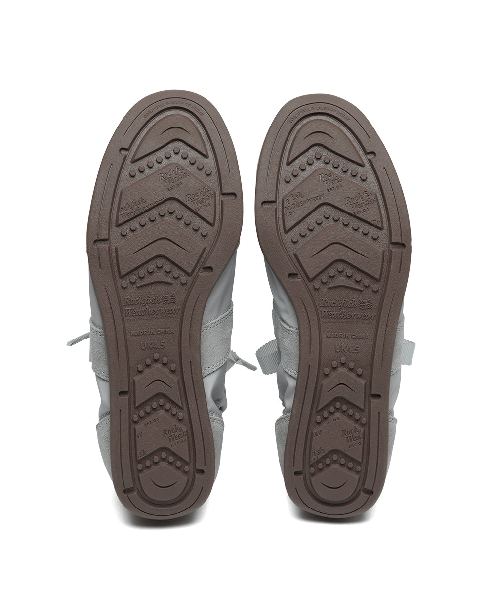 SCRUNCH FLAT SNEAKERS - GREY(GY) UK3.5(230)