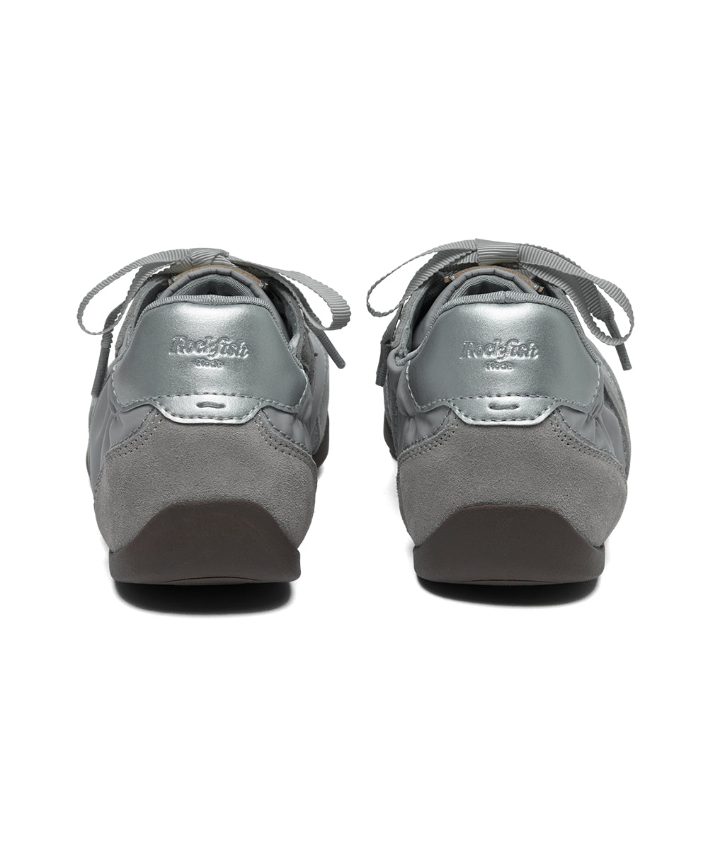 SCRUNCH FLAT SNEAKERS - GREY(GY) UK3.5(230)