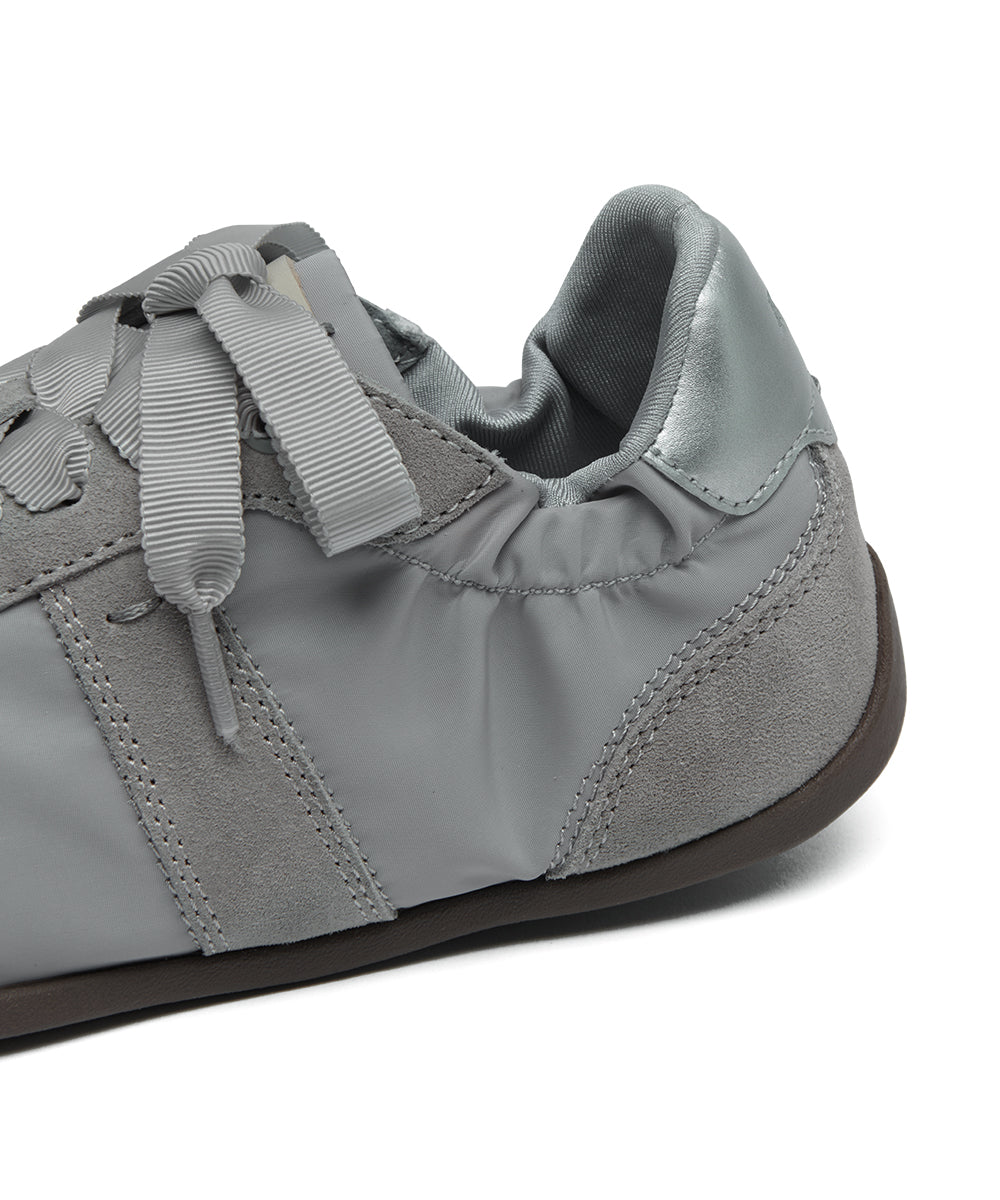 SCRUNCH FLAT SNEAKERS - GREY(GY) UK3.5(230)