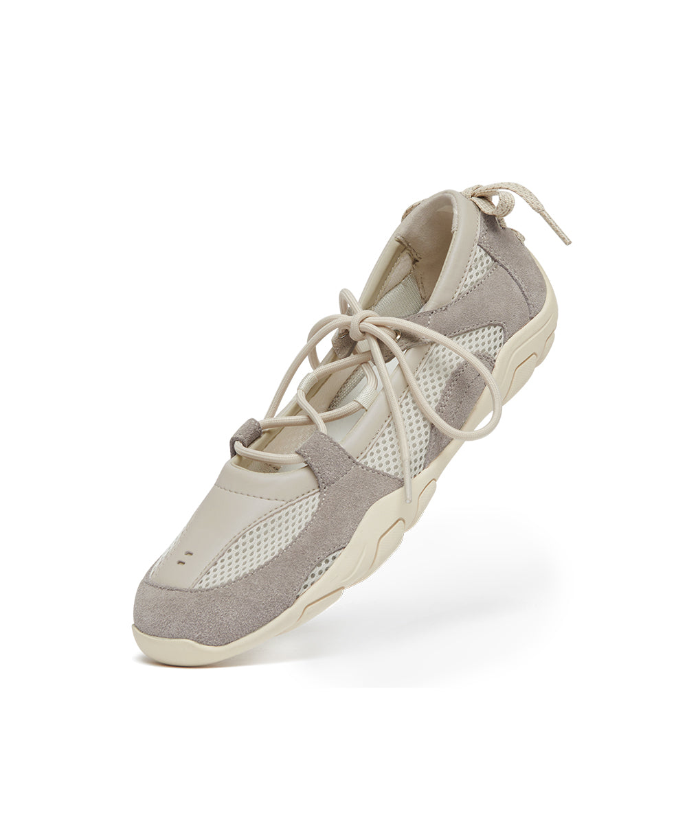 NICOLE LACEUP SNEAKERS - BEIGE(BG) UK3.5(230)
