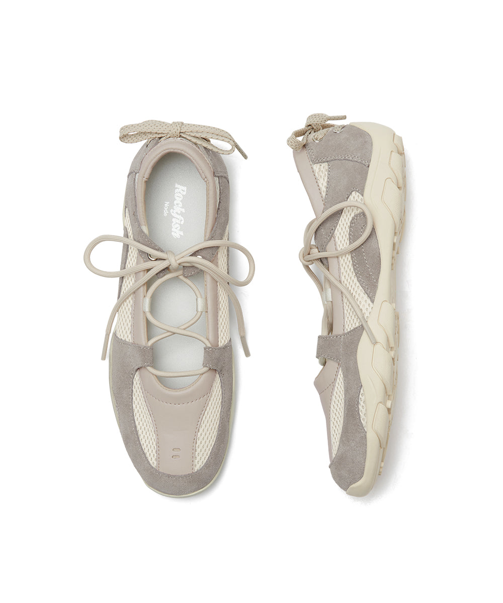 NICOLE LACEUP SNEAKERS - BEIGE(BG) UK3.5(230)