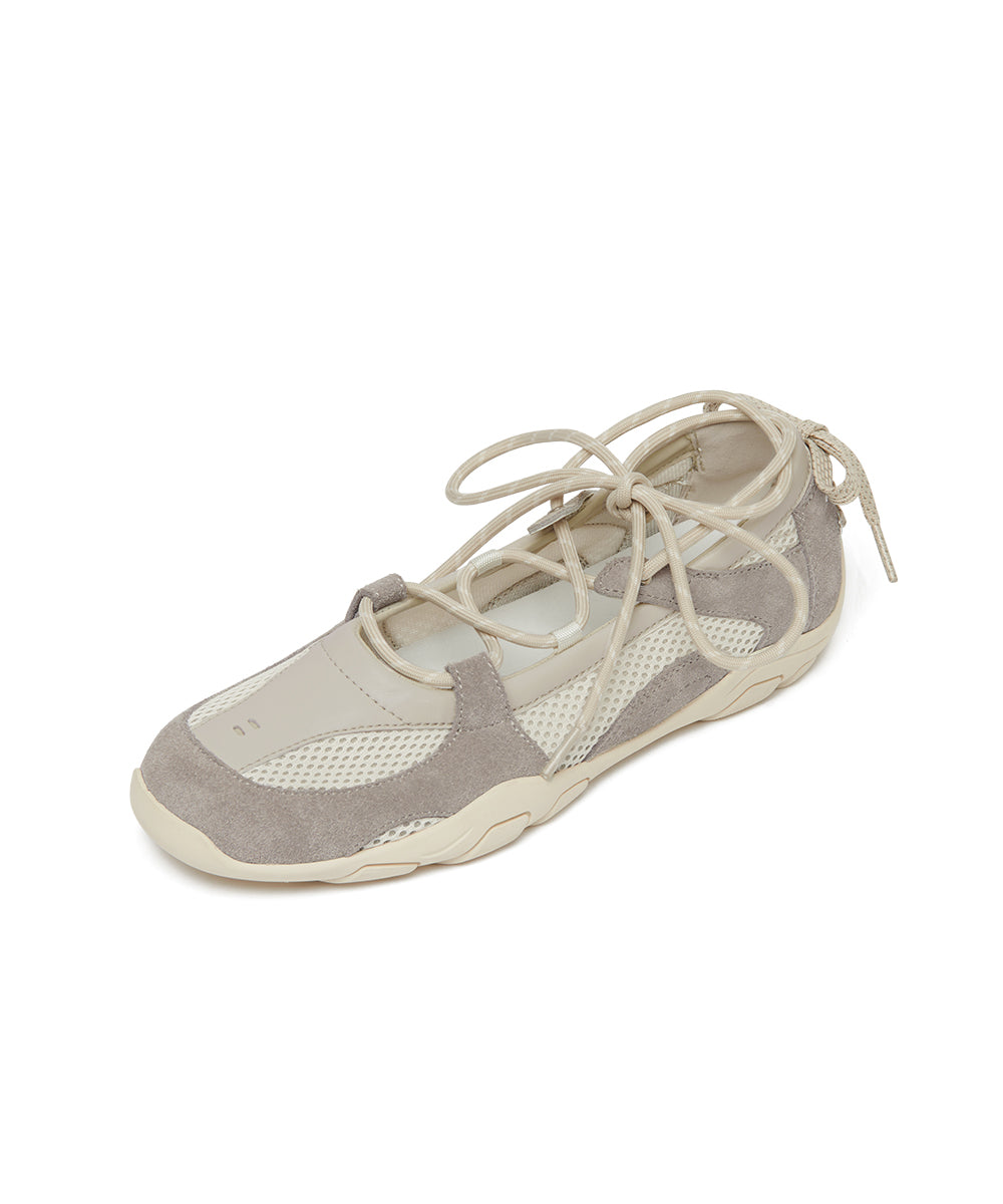 NICOLE LACEUP SNEAKERS - BEIGE(BG) UK3.5(230)