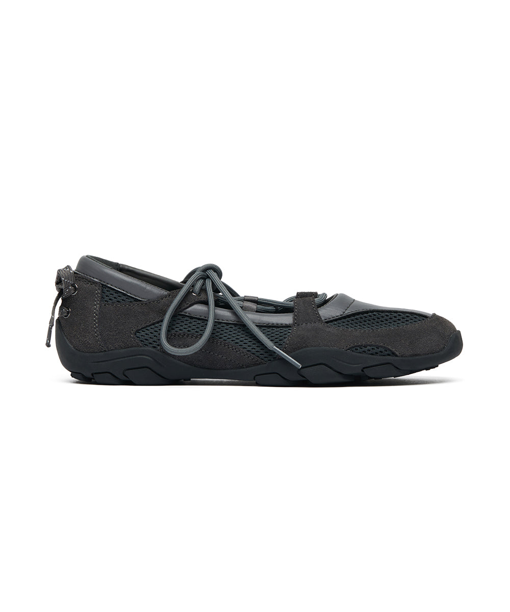 NICOLE LACEUP SNEAKERS - CHARCOAL(CC) UK3.5(230)