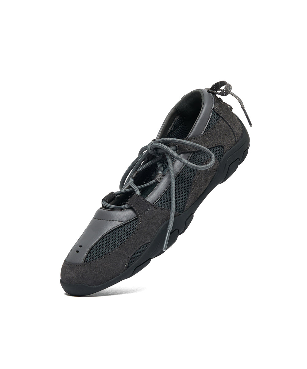 NICOLE LACEUP SNEAKERS - CHARCOAL(CC) UK3.5(230)