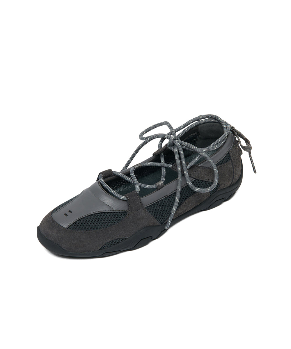 NICOLE LACEUP SNEAKERS - CHARCOAL(CC) UK3.5(230)