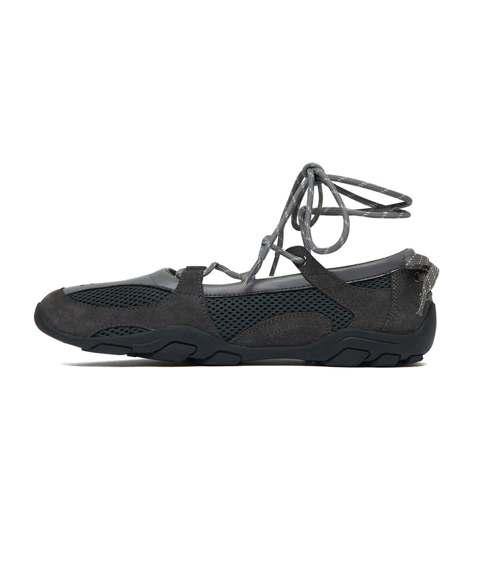 NICOLE LACEUP SNEAKERS - CHARCOAL(CC) UK3.5(230)