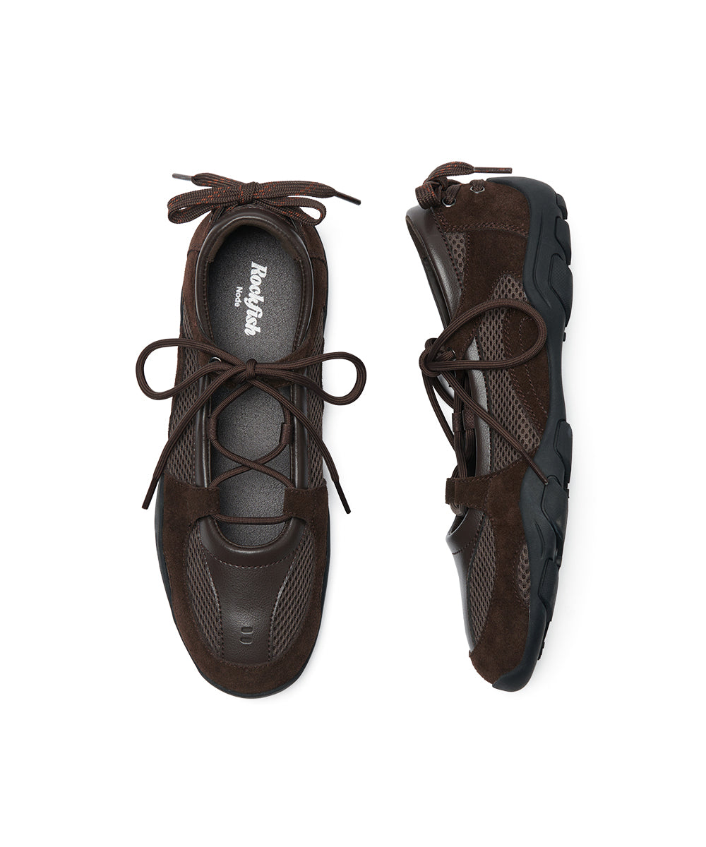 NICOLE LACEUP SNEAKERS - CHOCO(CH) UK3.5(230)