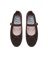 BELLA MARYJANES(CORDUROY) - BROWN
