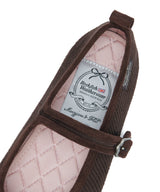 BELLA MARYJANES(CORDUROY) - BROWN