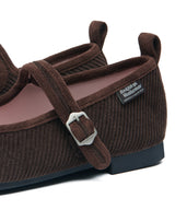 BELLA MARYJANES(CORDUROY) - BROWN