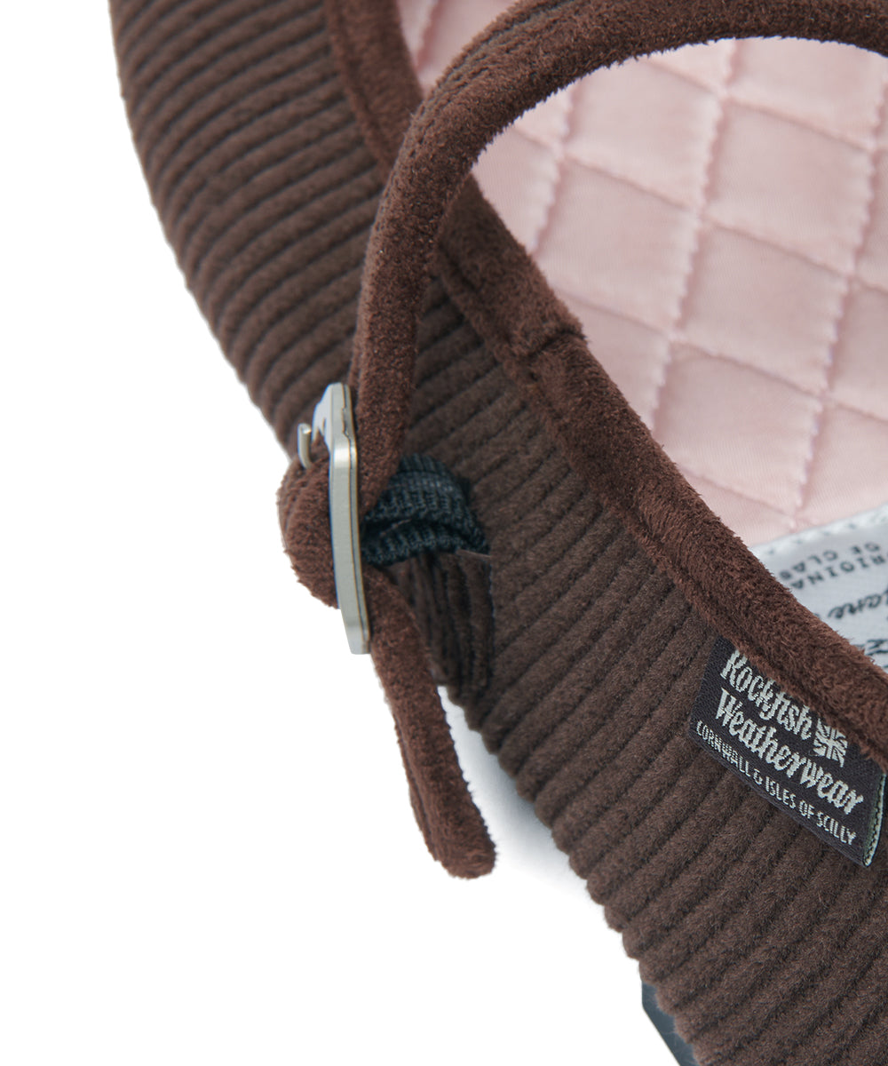 BELLA MARYJANES(CORDUROY) - BROWN UK3.5(230)