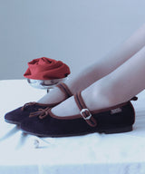 BELLA MARYJANES(CORDUROY) - NAVY