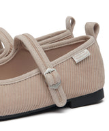 BELLA MARYJANES(CORDUROY) - TAUPE