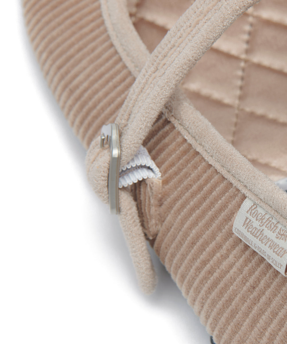 BELLA MARYJANES(CORDUROY) - TAUPE UK3.5(230)