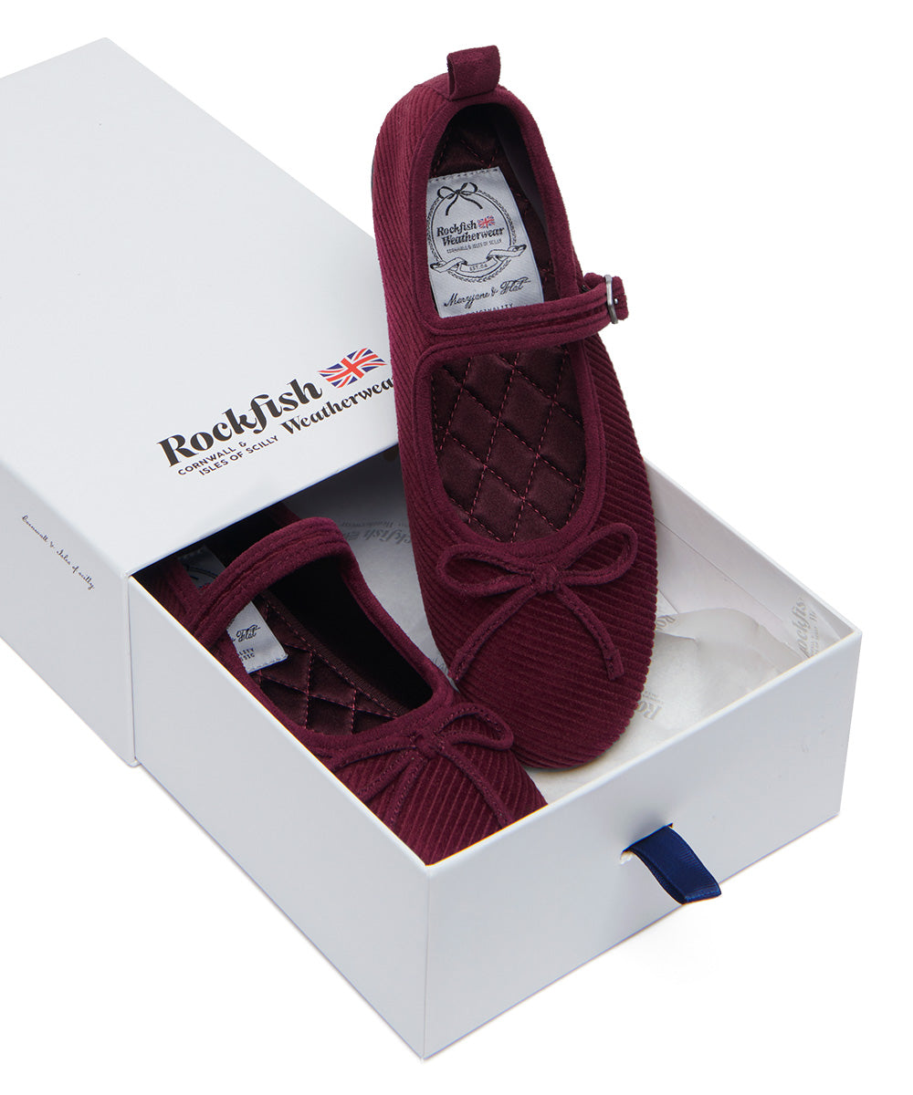 BELLA MARYJANES(CORDUROY) - WINE UK3.5(230)