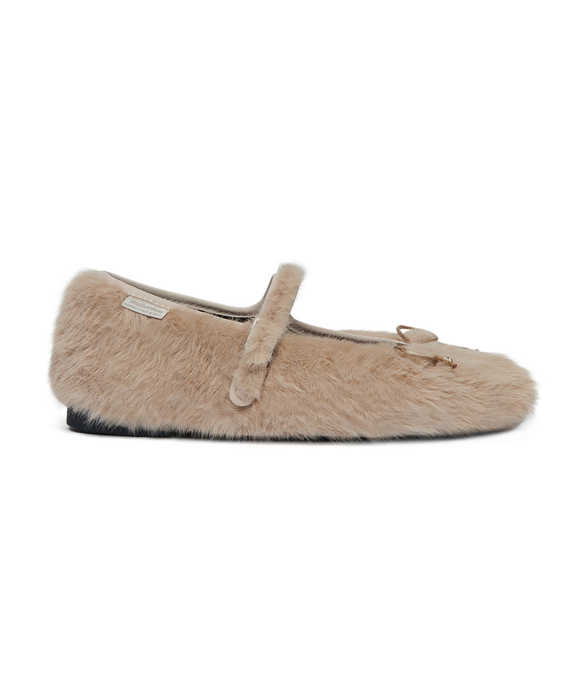 BELLA FUR MARYJANES - BEIGE UK3.5(230)