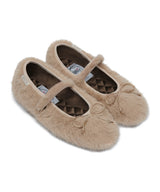 BELLA FUR MARYJANES - BEIGE