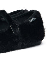 BELLA FUR MARYJANES - BLACK