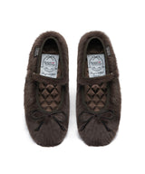 BELLA FUR MARYJANES - BROWN