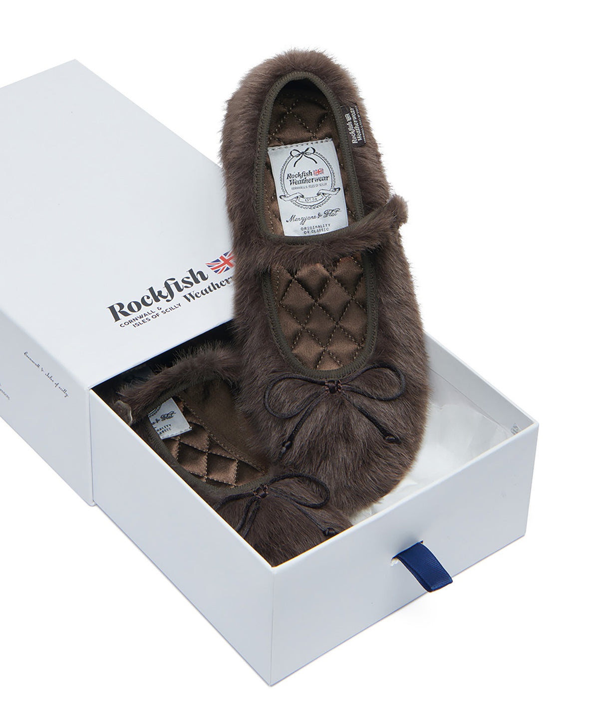 BELLA FUR MARYJANES - BROWN UK3.5(230)