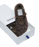 BELLA FUR MARYJANES - BROWN