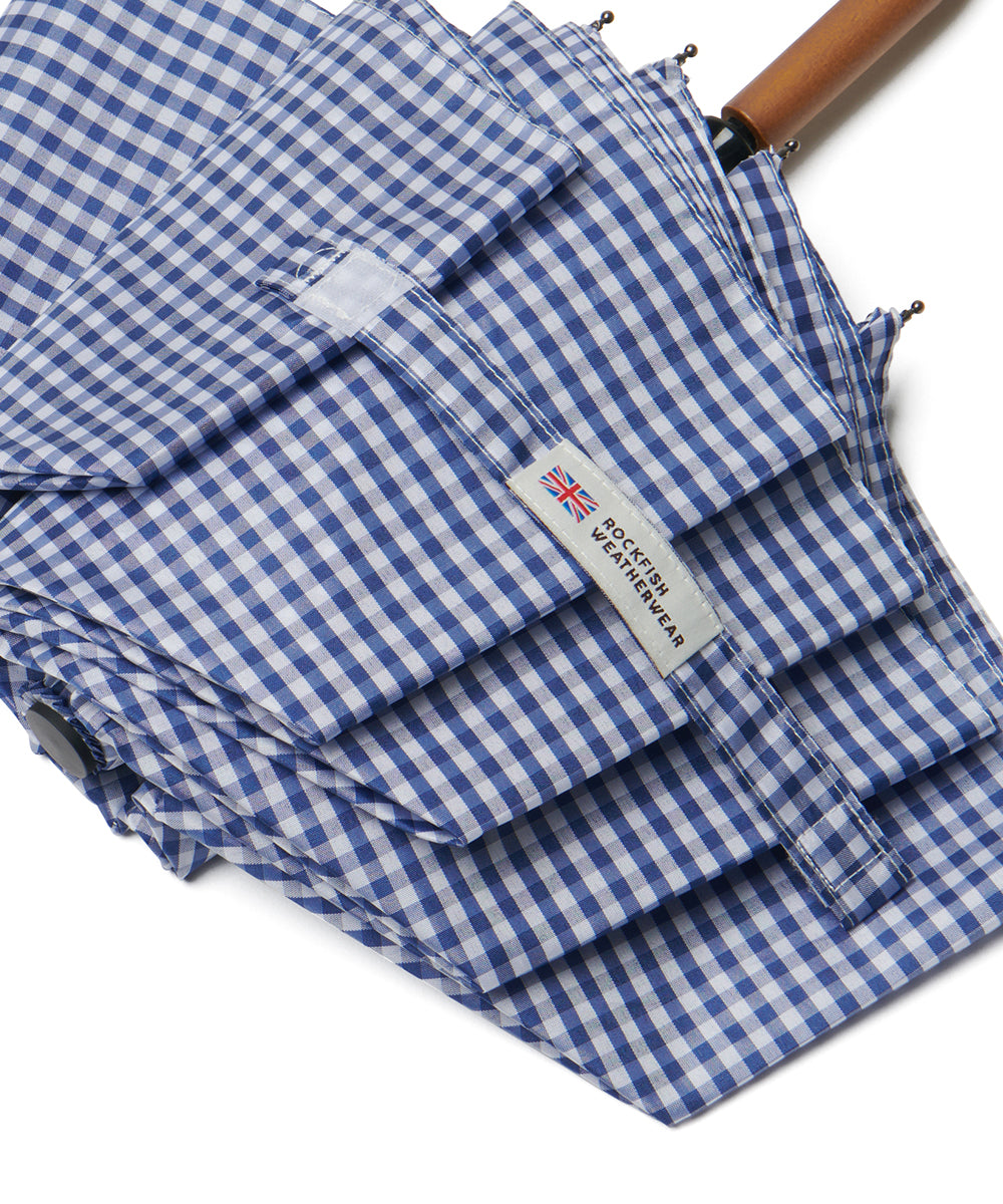 CLASSIC UMBRELLA SHORT - GINGHAM BLUE FREE