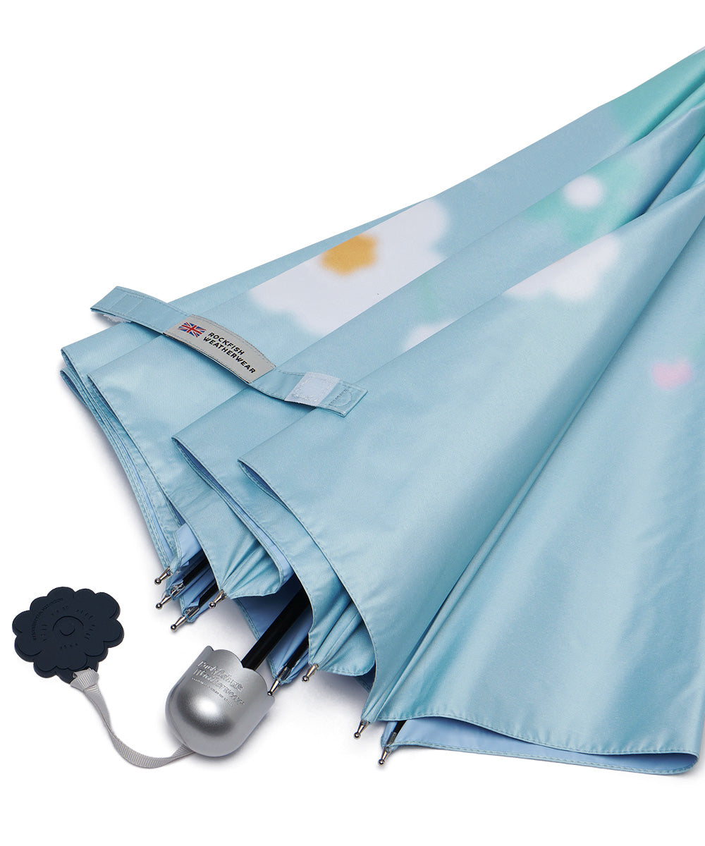 [UVカット] FLOWER SHADE UMBRELLA LONG - SKY BLUE FREE