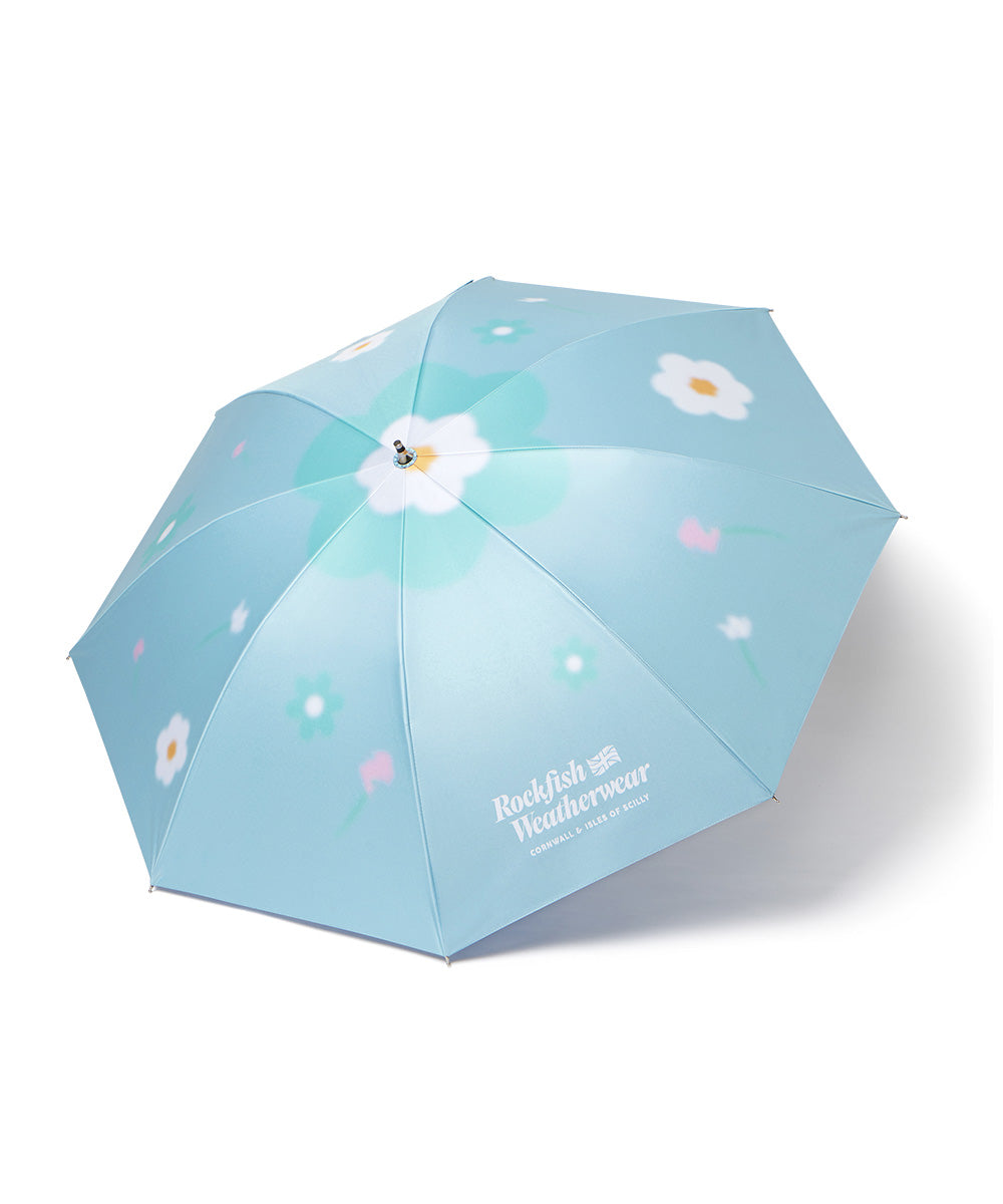 [UVカット] FLOWER SHADE UMBRELLA LONG - SKY BLUE FREE