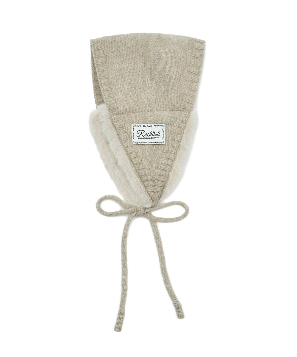 FLUFFY EARMUFF - BEIGE(BG) FREE
