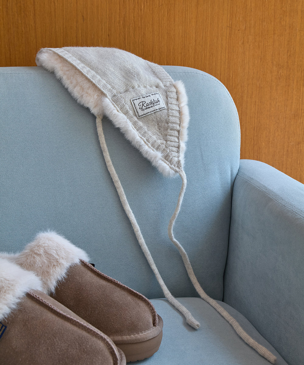 FLUFFY EARMUFF - BEIGE(BG) FREE