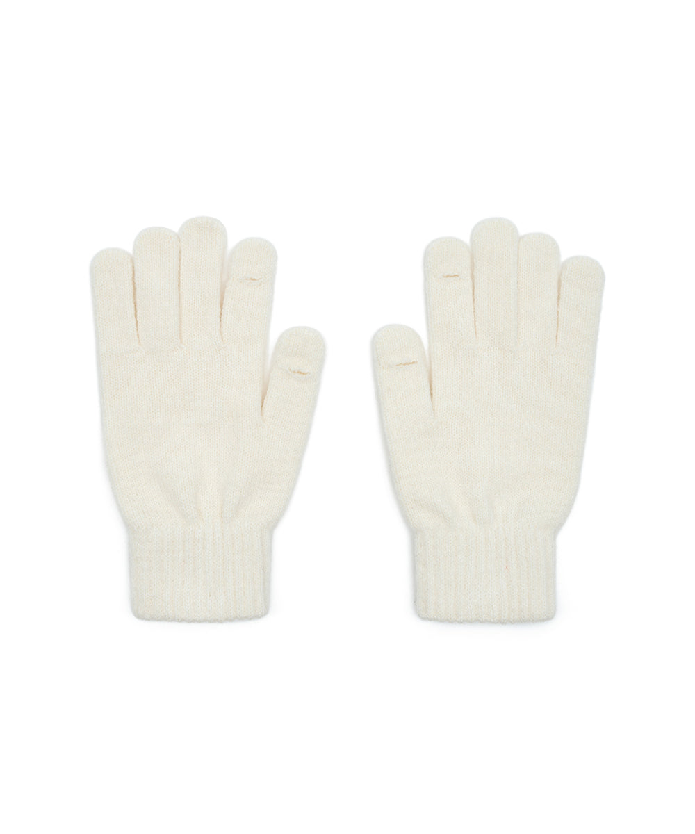 NEW FLUFFY SHORT GLOVES - CREAM FREE