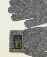 FLUFFY SHORT GLOVES - GREY