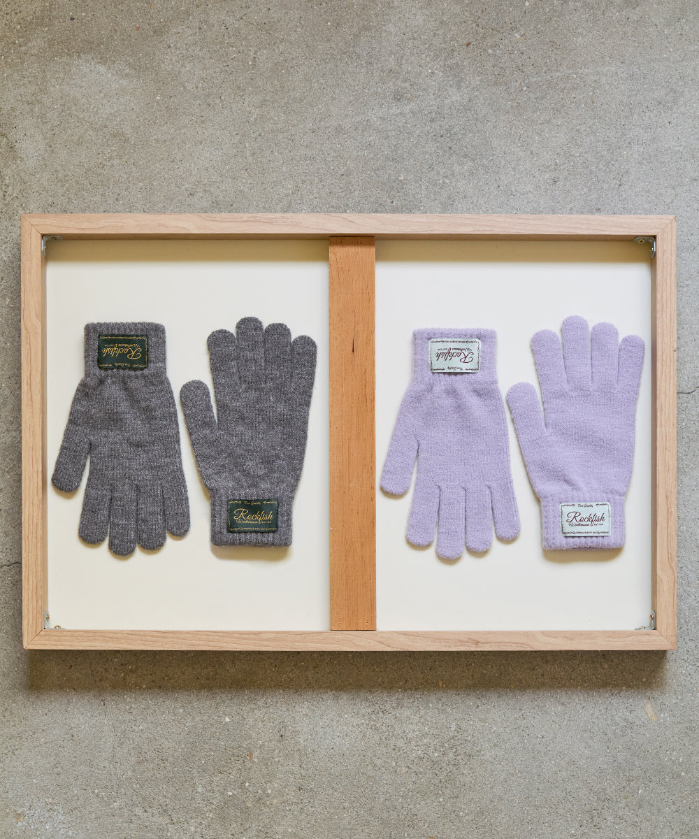 NEW FLUFFY SHORT GLOVES - LILAC FREE