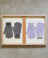 FLUFFY SHORT GLOVES - LILAC