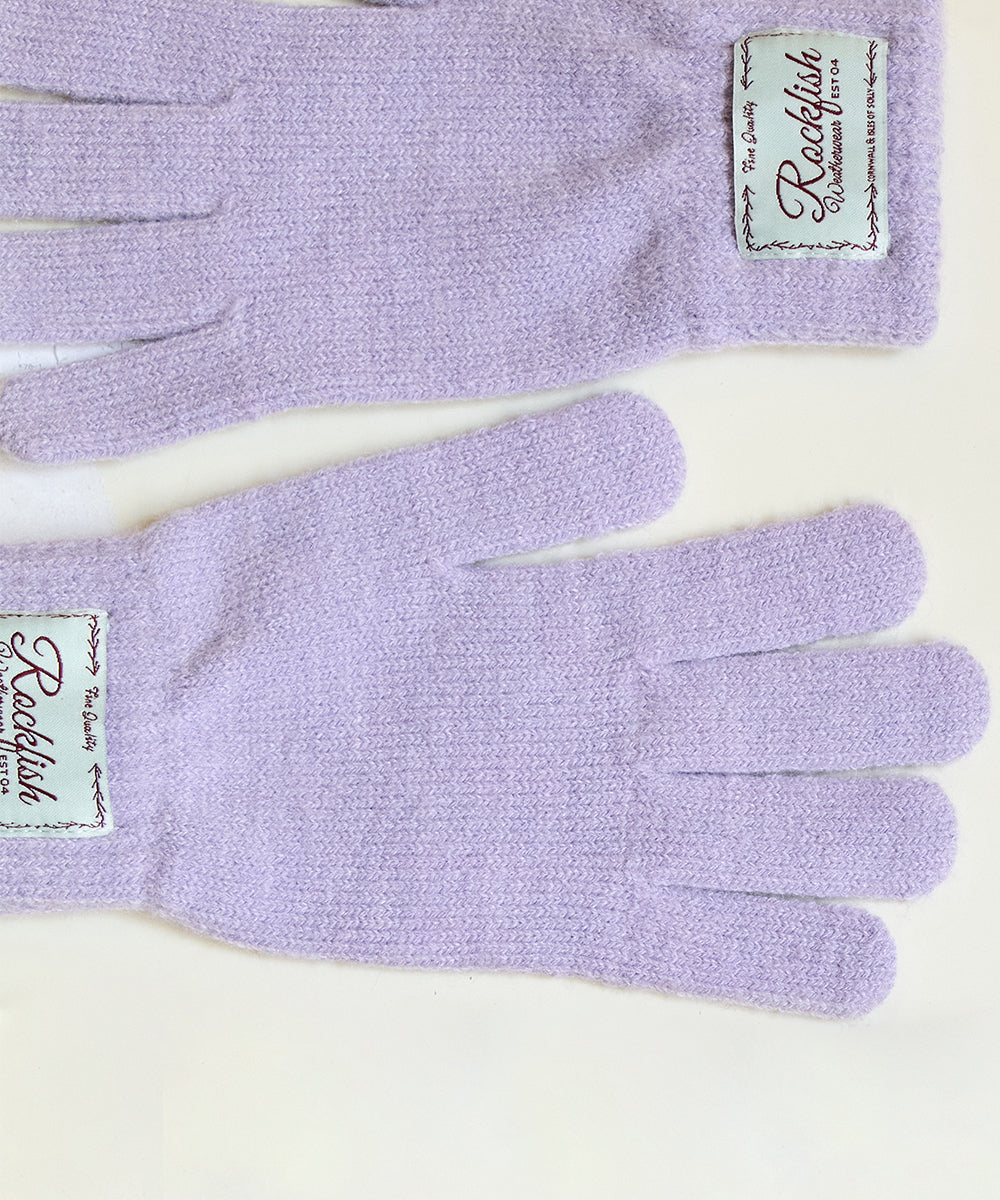 NEW FLUFFY SHORT GLOVES - LILAC FREE
