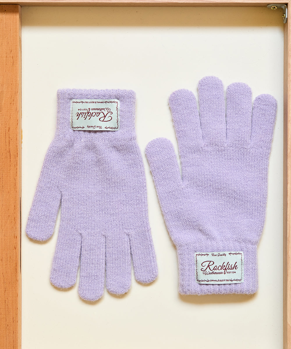 NEW FLUFFY SHORT GLOVES - LILAC FREE