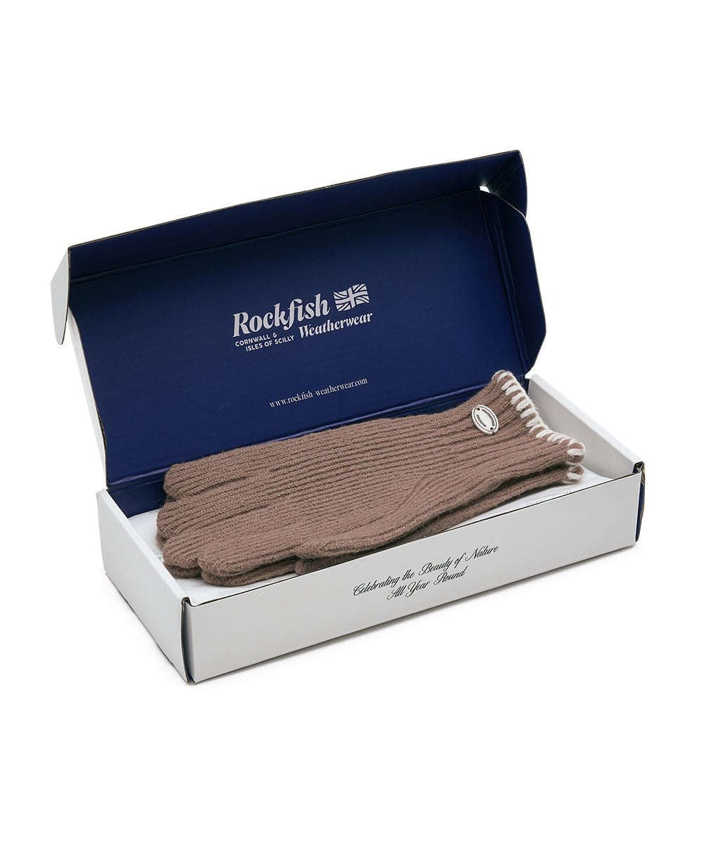 NEW WOOLY SHORT GLOVES - CAMEL FREE