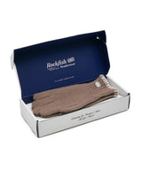 WOOLY SHORT GLOVES - CAMEL