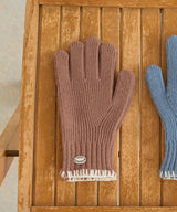 WOOLY SHORT GLOVES - CAMEL