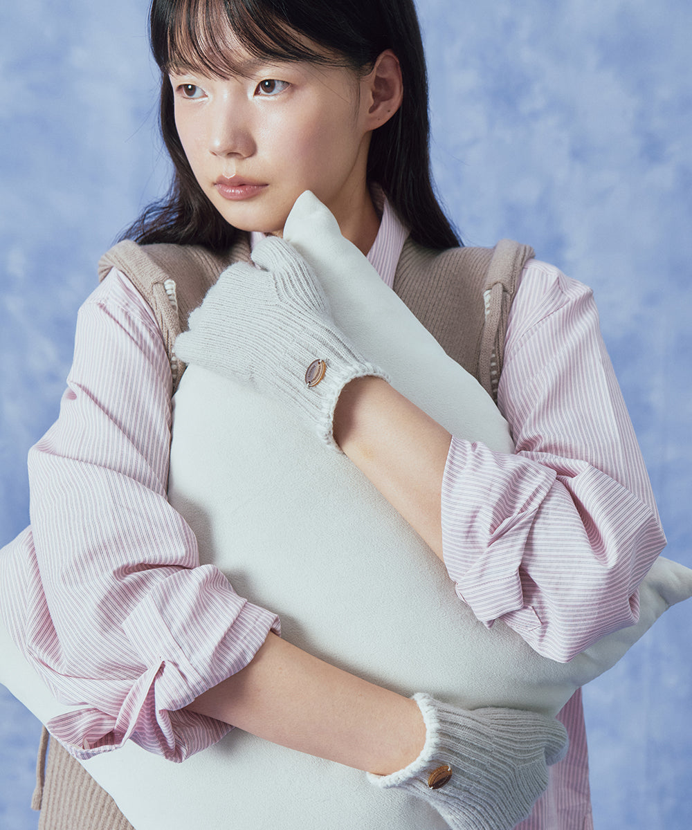 NEW WOOLY SHORT GLOVES - GREY FREE