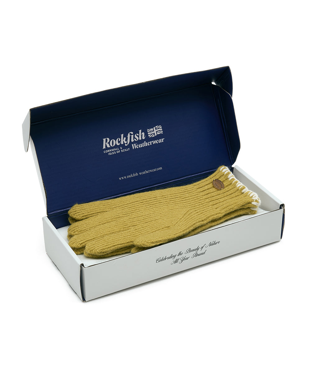 NEW WOOLY SHORT GLOVES - MUSTARD FREE