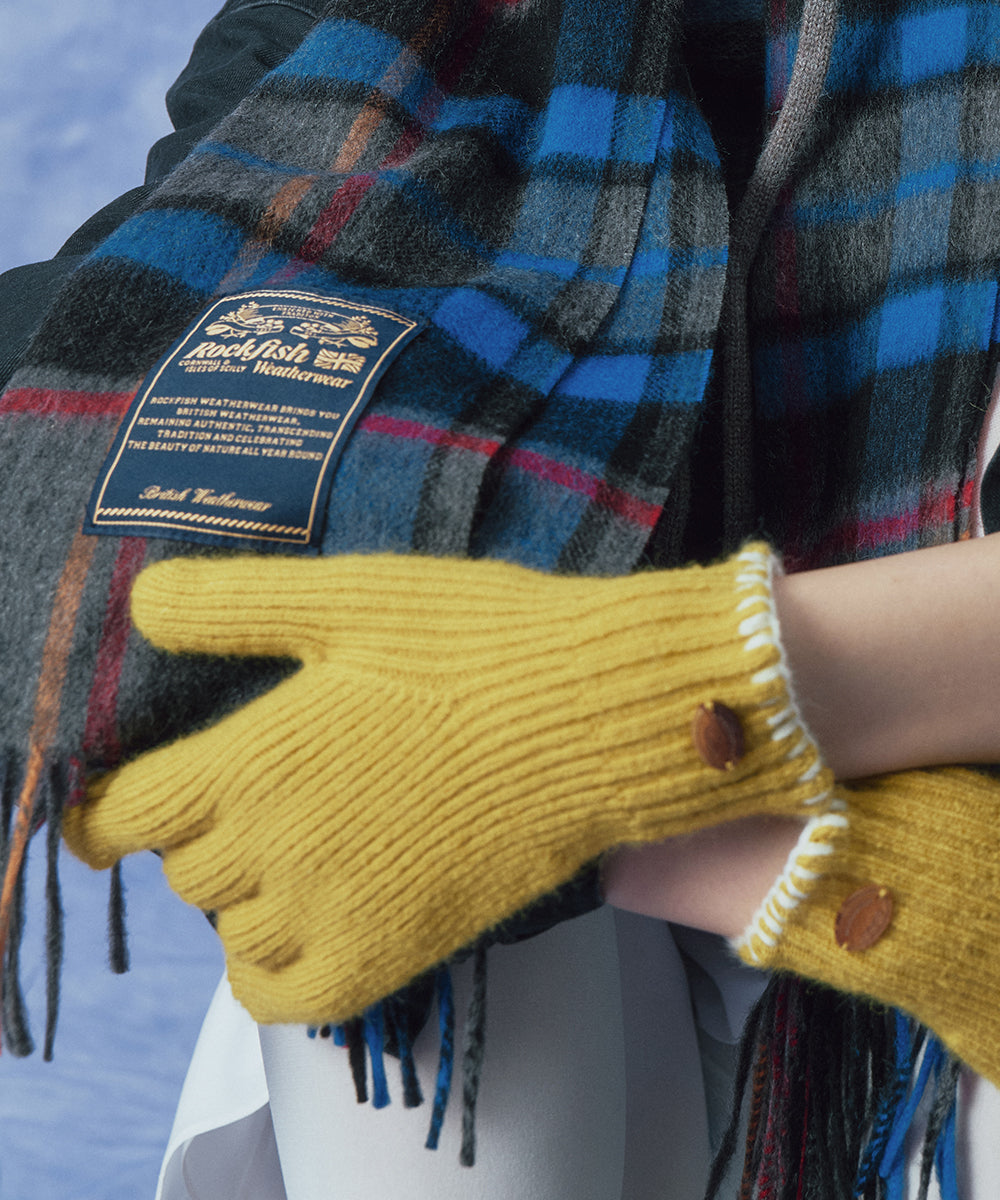 NEW WOOLY SHORT GLOVES - MUSTARD FREE
