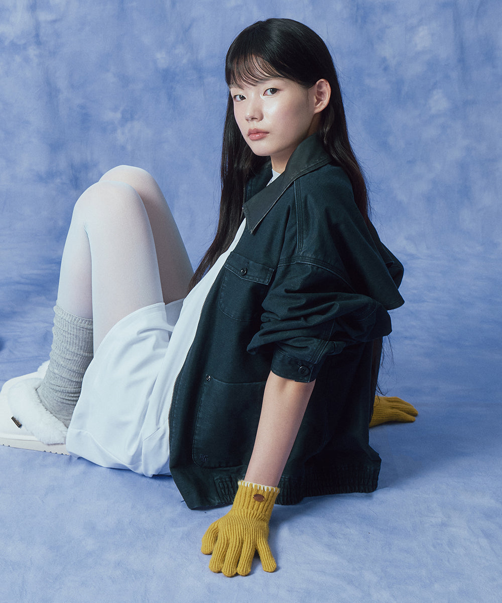 NEW WOOLY SHORT GLOVES - MUSTARD FREE