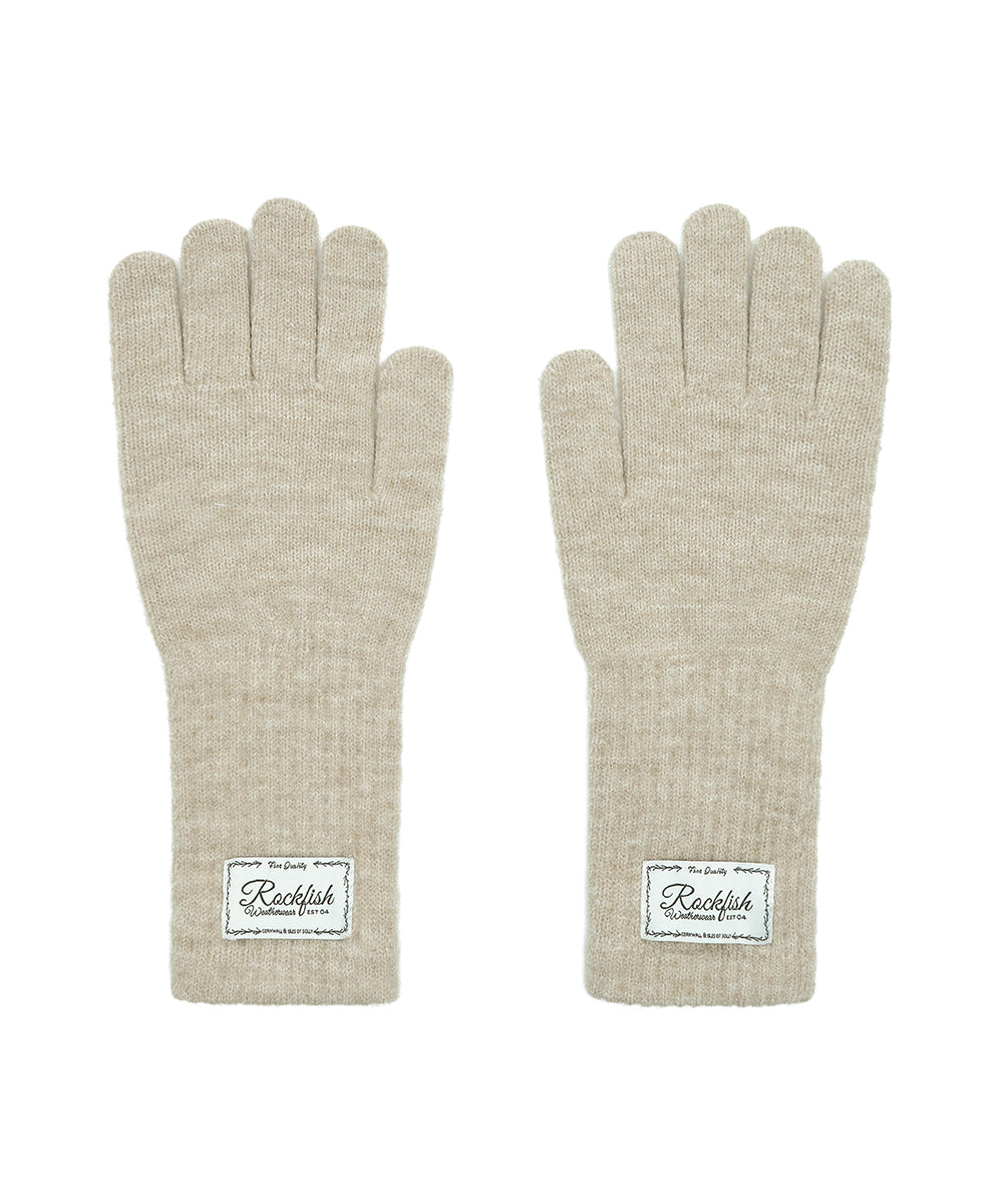 FLUFFY LONG GLOVES - BEIGE FREE